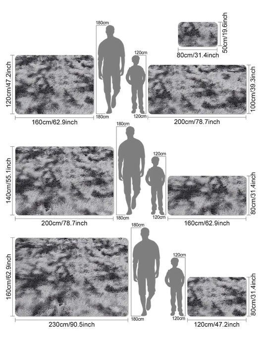 Tapis en peluche ultra doux pour salon et chambre – Moelleux, antidérapant, lavable et idéal chambre d’enfant