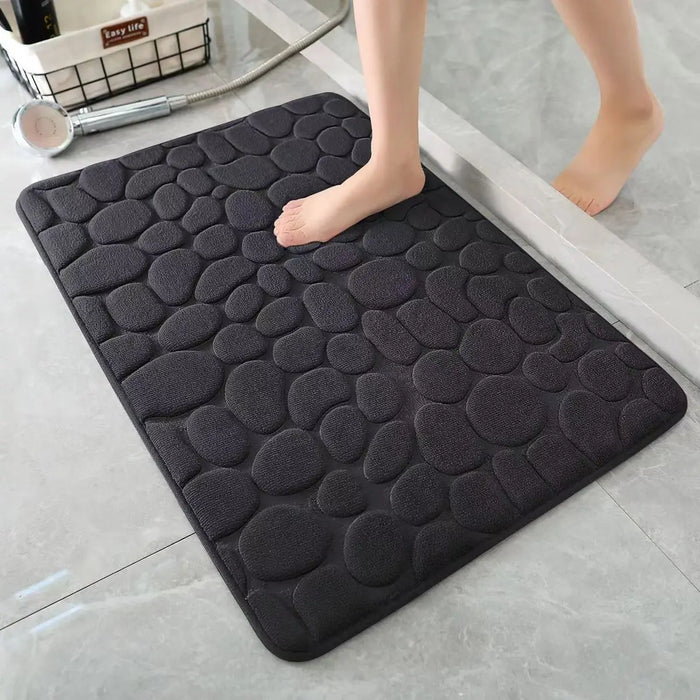 Tapis de bain 3D antidérapant ultra absorbant – Lavable en machine, séchage rapide