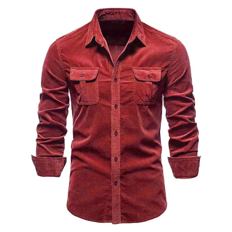 Chemise style militaire décontracté - coupe ajustée et style casual chic