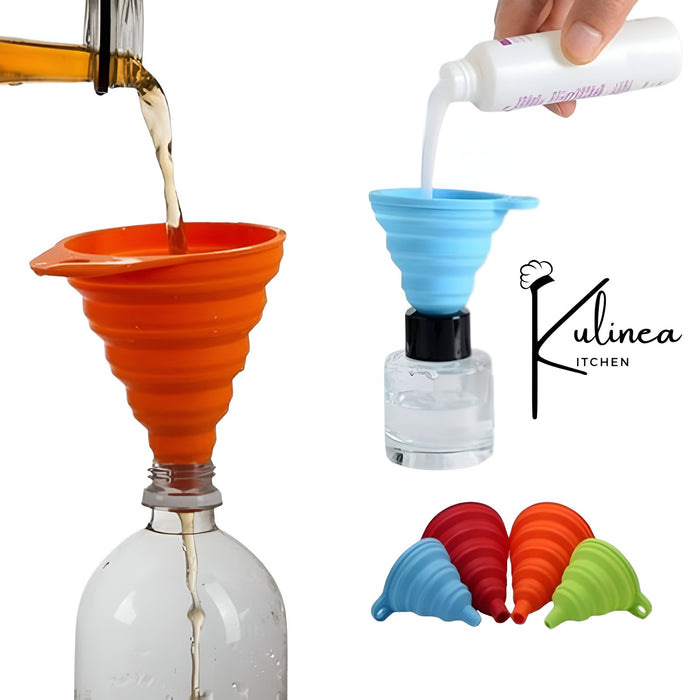 Mini Silicone Funnel Set of 4 Pcs