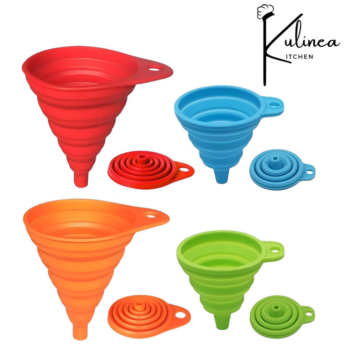 Mini Silicone Funnel Set of 4 Pcs
