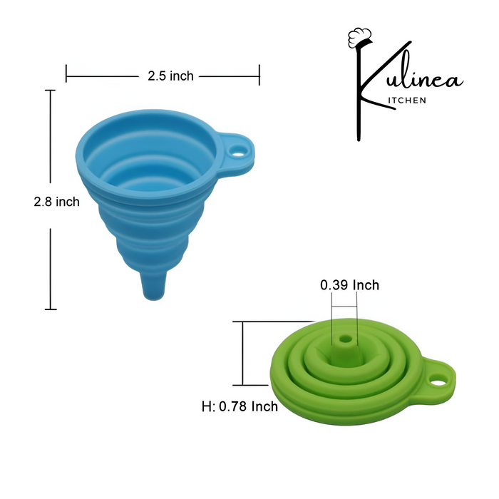 Mini Silicone Funnel Set of 4 Pcs